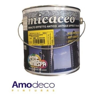 LAQUE MICACEO Produit patine ancienne pour le fer Intérieur et extérieur, pigment et lamellaire oxyde de fer micacé
